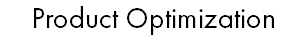 Product Optimization